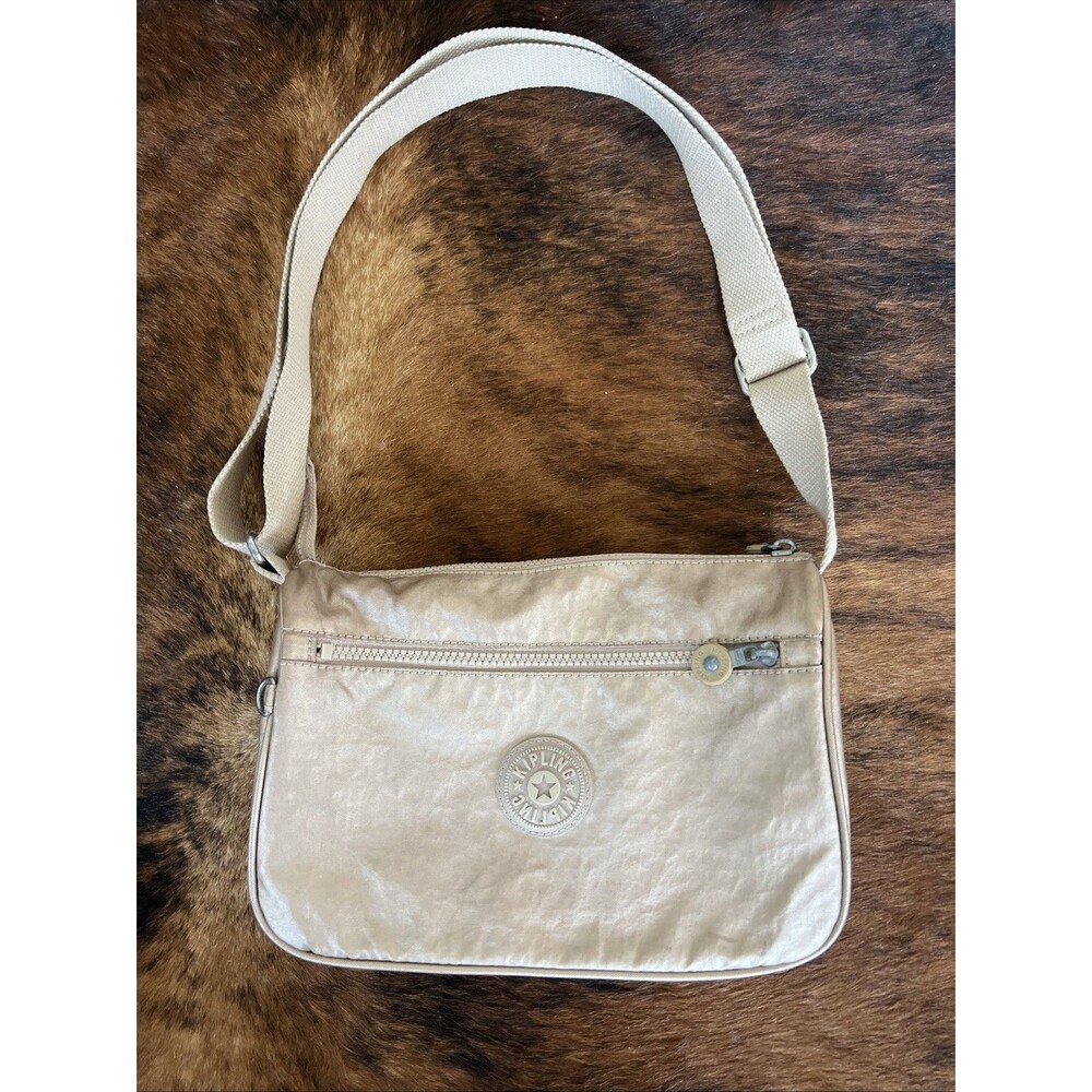Kipling Metallic Gold Crossbody Bag - No Keychain